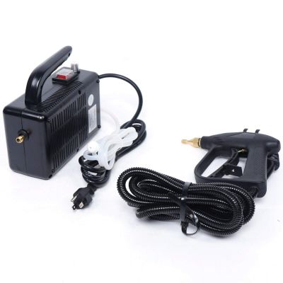 TFCFL High Pressure Steam Cleaner 110V 1600W Handheld Pressurized Steam Cleaner Portable Mobile Cleaning Machine for Home Car Furniture (Black)