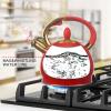 3Quart Whistling Tea Kettle Classic Teapot Stainless Steel Teakettle with Cool Grip for Stovetop view 4