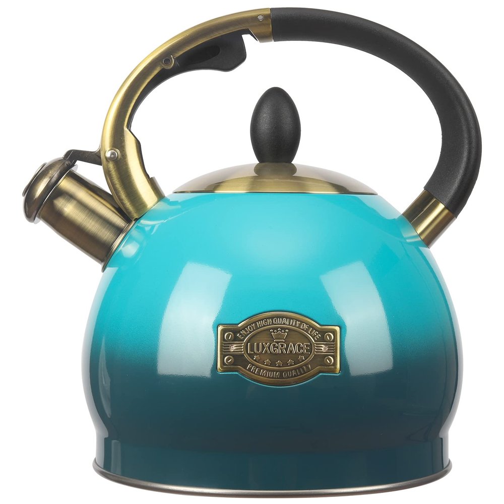 3Quart Whistling Tea Kettle Classic Teapot Stainless Steel Teakettle with Cool Grip for Stovetop