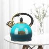 3Quart Whistling Tea Kettle Classic Teapot Stainless Steel Teakettle with Cool Grip for Stovetop view 3