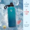 Sports Water Bottle 32oz, Insulated Water Bottle with Handle,Stainless Steel,Simple Modern,Suitable for Travel, School, Boy, Girl(Dark Night) view 4