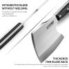 Kitory Meat Cleaver, Super Massive Heavy Duty Axe shape Kitchen Knife for Big Bones Beef Bones and Frozen Meat, bones breaker, Full Tang Butcher Knife, Black Wooden Handle view 4