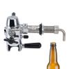 Cryfokt Beer Bottle Filler, No Foam Counter Pressure Bottle Filler with Removable Clip Lock 304 Stainless Steel Fast Filling Glass Bottle Filling Tool for Beer & Wine view 1
