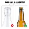 Cryfokt Beer Bottle Filler, No Foam Counter Pressure Bottle Filler with Removable Clip Lock 304 Stainless Steel Fast Filling Glass Bottle Filling Tool for Beer & Wine view 4