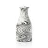 AeraVida 8-Inch Natural White and Black Mango Tree Wooden Bottle-Shaped Slim Vase | Hand-Carved Decorative Wood Vase for Home Dcor | Handmade Flower Holder for Dried or Artificial Flowers view 1
