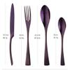 Gold Silverware Set for 6, TWEE 24-Piece Stainless Steel Flatware Cutlery Set for Home Restaurant Wedding Party, Modern Ergonomic Design, Knife/Fork/Spoon Dinnerware sets Dishwasher Safe view 2