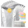 30pcs 2 Gallon Mylar Bags for Food Storage (15 Mil Extra Thick) with Oxygen Absorbers 400CC (60 pcs), Stand-Up Zipper Pouches Resealable and Heat Sealable Bags for Long Term Food Storage(13"x17") view 1