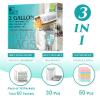 30pcs 2 Gallon Mylar Bags for Food Storage (15 Mil Extra Thick) with Oxygen Absorbers 400CC (60 pcs), Stand-Up Zipper Pouches Resealable and Heat Sealable Bags for Long Term Food Storage(13"x17") view 2