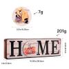 2022 New Wooden Suction Stone Ornaments 12 Replaceable Wooden Signs a Variety of Styles Decorative Holiday Home Decor Gifts view 2