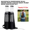 6L Dual Barrel Backpack Drink Dispenser Beer Dispenser Backpack Portable Drink Dispensers Plastic Beverage Dispensers Beer Backpack Dispenser for Bar Party Outdoor view 3