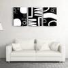 Abstract Pattern Set Of 3 Wall Decor , Glass Wall Art, Frameless Free Floating Tempered Glass Panel, Living Room Decoration (27.5W x 39.3H  70x100cm Each Piece) view 1