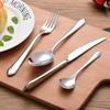 48 Piece Silverware Set With Diamond handle design, Flatware Set for 12, 304 Stainless Steel Tableware Cutlery Set, Utensil Sets for Kitchen,Dishwasher Safe (48pcs) view 4
