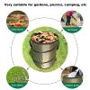 Collapsible Trash Can, 30 Gallon Large Collapsible Up Recycling Leaf Bag Reusable Camping Trash Can with Handles, and Tear Resistance, for Camping, Laundry, Storage, view 2