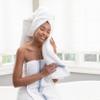 Aston & Arden Aegean Ombre Stripe Bath Towels, Pack of 2, 100% Turkish Cotton 600 GSM Oversized Bathroom Towels for Spa or Hotel, 30 x 60 in, Slate Grey view 4