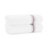 Aston & Arden Aegean Ombre Stripe Bath Towels, Pack of 2, 100% Turkish Cotton 600 GSM Oversized Bathroom Towels for Spa or Hotel, 30 x 60 in, Rose view 1
