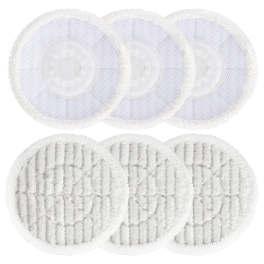 MengTiger Mop Replacement Pads for Shark S7000 S7001 S7000AMZ S7001TGT Steam Mop Accessories, Reusable Steam & Scrub All-in-One Scrubbing Mop (6 Pack)