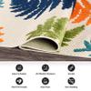 Rugshop Seville Floral Leaves Non-Shedding Patio Deck Backyard Indoor/Outdoor Runner Rug 2' x 7' Multi view 3