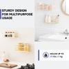 KINCMAX Shower Caddy Organizer - Self Adhesive Wall Shower Shelf - Stainless Steel Bath Shampoo Holder and Storage Rack view 4