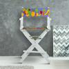 Casual Home 24" Director's Chair White Frame-Calypso Fruit view 2