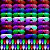 weilaga 72 Pack LED Light Up Neon Flashing Toys 6 Color Glow in the Dark Party Supplies with 36 LED Glasses Shutter Shades Glow, 36 Finger Ring Lights for Birthday,Easter, Carnival Rave Party view 1