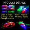 weilaga 72 Pack LED Light Up Neon Flashing Toys 6 Color Glow in the Dark Party Supplies with 36 LED Glasses Shutter Shades Glow, 36 Finger Ring Lights for Birthday,Easter, Carnival Rave Party view 3