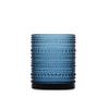 Fortessa Jupiter Beaded Hobnail Glass, 10 Ounce Double Old Fashioned (Set of 4), Cornflower Blue view 2