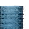 Fortessa Jupiter Beaded Hobnail Glass, 10 Ounce Double Old Fashioned (Set of 4), Cornflower Blue view 3