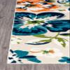 Rugshop Bergamo Contemporary Floral Non-Shedding Patio Deck Backyard Indoor/Outdoor Runner Rug 2' x 7' Multi view 4
