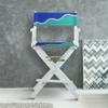 Casual Home 24" Director's Chair White Frame-Wavy Wave view 2