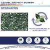 Windscreen4less 6'x8' Artificial Laurel Leaf Privacy Fence Screen Faux Leaves Fence Cover Wall Decoration for Outdoor Garden Patio Porch Deck Balcony Yard (1 Pack, Dark Green) view 4