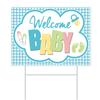 Beistle Corrugated Plastic Baby Shower Yard Sign Outdoor Lawn Decoration With Metal Stake view 1