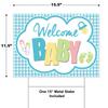 Beistle Corrugated Plastic Baby Shower Yard Sign Outdoor Lawn Decoration With Metal Stake view 2