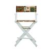 Casual Home 24" Director's Chair White Frame-Congo BongoNatural view 1