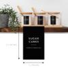 Black Coffee Bar Essentials Labels, 72 Preprinted Coffee Syrup Station Organizer Stickers, Accessories and Gifts for Coffee Lovers view 2