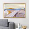 SIGNLEADER Framed Canvas Print Wall Art Pastel Paint Stroke Mountain Landscape Nature Wilderness Illustrations Modern Art Decorative Minimal Rustic for Living Room, Bedroom, Office - 16"x24" NATURAL view 2