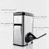 Kitchen Garbage Can Smart Trash Can Bathroom Trash Can Automatic Cover Tissue Holder Toilet Brush Multifunctional 3 in 1 Stainless Steel Waste Container 7L Bathroom Waste Basket ( Color : White ) view 3