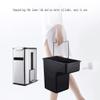 Kitchen Garbage Can Smart Trash Can Bathroom Trash Can Automatic Cover Tissue Holder Toilet Brush Multifunctional 3 in 1 Stainless Steel Waste Container 7L Bathroom Waste Basket ( Color : White ) view 4