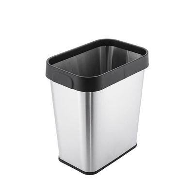 Kitchen Garbage Can Creative Indoor Trash Can Kitchen Trash Can Household Lidless Trash Can Stainless Steel Waste Container for Living Room Bedroom Bathroom Bathroom Waste Basket ( Color : B )