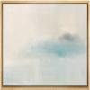 SIGNLEADER Framed Canvas Print Wall Art Pastel Blue Cloudy Sky Landscape Abstract Shapes Illustrations Modern Art Decorative Minimal Relax/Calm for Living Room, Bedroom, Office - 16"x24" Natural view 1