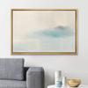 SIGNLEADER Framed Canvas Print Wall Art Pastel Blue Cloudy Sky Landscape Abstract Shapes Illustrations Modern Art Decorative Minimal Relax/Calm for Living Room, Bedroom, Office - 16"x24" Natural view 2