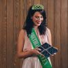 Semato Rhinestone Tiara and Glitter Sash Kit- Birthday Decorations, Party Supplies and Favors (Green) view 3