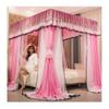 European Luxury Bed Canopy Mosquito Net, Adult Girls Princess Room Dustproof Blackout Bunk Bed Curtains, for Single Bed Double Bed (Color : Pink-2, Size : 180X220X200CM) view 2