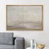 SIGNLEADER Framed Canvas Print Wall Art Grunge Pastel Gray Sky Landscape Abstract Shapes Illustrations Modern Art Decorative Minimal Relax/Calm for Living Room, Bedroom, Office - 16"x24" Natural view 2