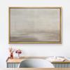 SIGNLEADER Framed Canvas Print Wall Art Grunge Pastel Gray Sky Landscape Abstract Shapes Illustrations Modern Art Decorative Minimal Relax/Calm for Living Room, Bedroom, Office - 16"x24" Natural view 3