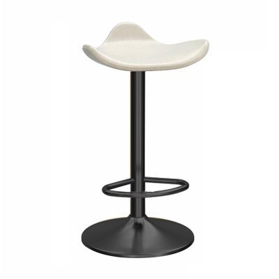 Natliedop Swivel Bar Stool Adjustable Counter Height Bar Stool Kitchen Dining Cafe, PU Leather Bar Chair with Padded Back and Black Chromed Metal Base