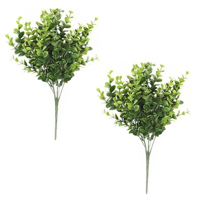MAGICLULU 2pcs Artificial Eucalyptus Leaves Realistic Simulated Stems for Floral Arrangements Home Decor Weddings Events for Crafts and Table Centerpieces