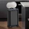 YANZHEXIN Kitchen Garbage Can Indoor Trash Cans Kitchen Double-Layered Trash Cans Ladder Stainless Steel with Lid Trash Cans Large Trash Cans Can Be Sorted and Sorted Bathroom Waste Basket view 3