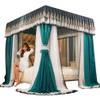 European Luxury Bed Canopy Mosquito Net, Adult Girls Princess Room Dustproof Blackout Bunk Bed Curtains, for Single Bed Double Bed (Color : Green, Size : 180X200X200CM) view 1