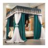 European Luxury Bed Canopy Mosquito Net, Adult Girls Princess Room Dustproof Blackout Bunk Bed Curtains, for Single Bed Double Bed (Color : Green, Size : 180X200X200CM) view 2