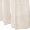 DotheDrape Pinch Pleat Curtain, 50 W x 100 L inch Light Filtering Linen Curtain Drape Panel for Living Room and Silding Door (1 Panel, Sand Beige) view 3
